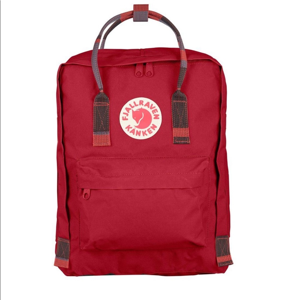 FJALLRAVEN | KANKEN - DEEP RED/RANDOM BLOCKED NWT